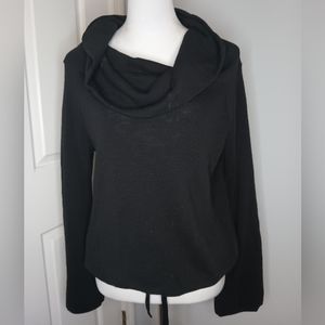 Calson Cowl Neck Knit with Drawstring Hem